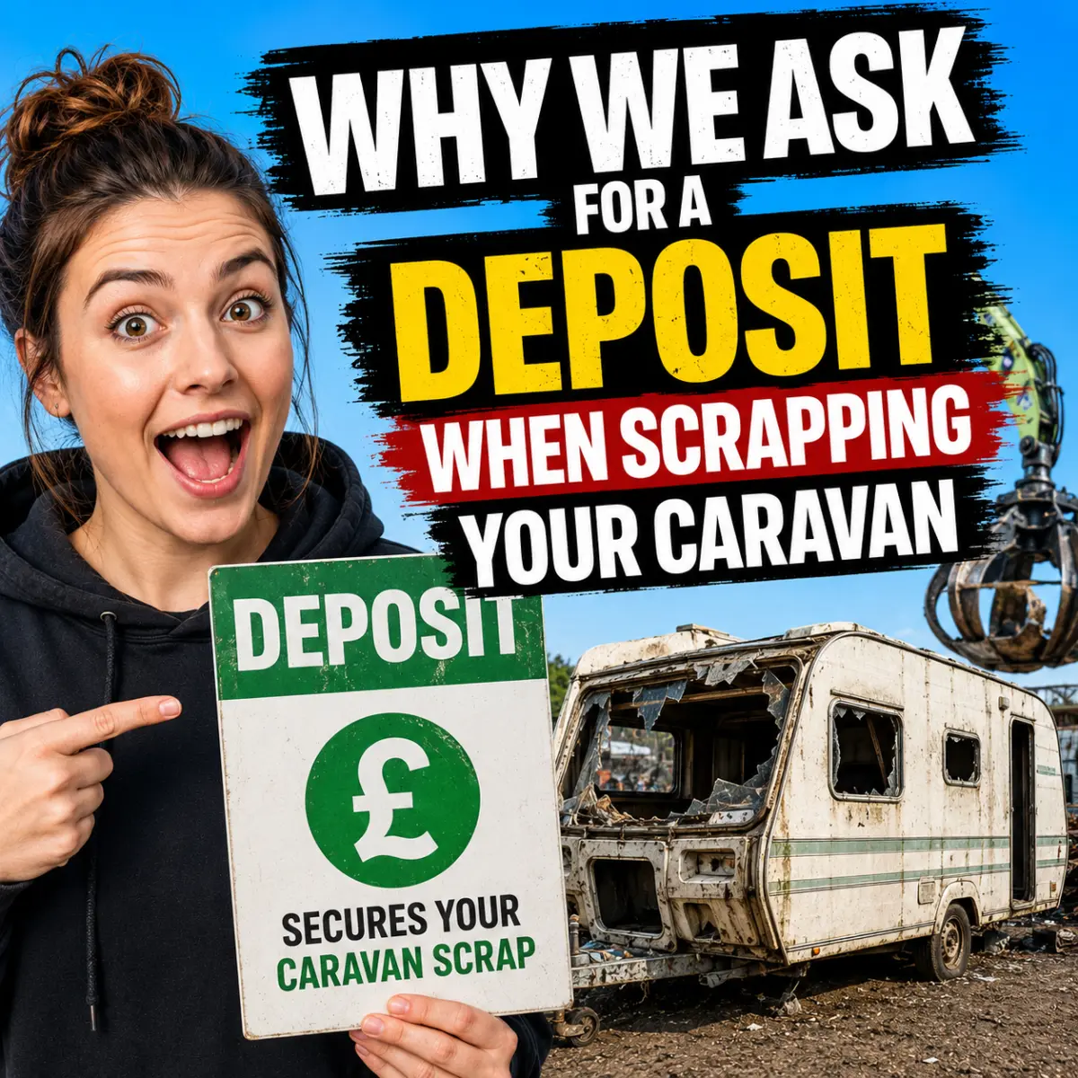 Why We Ask for a Deposit When Scrapping Your Caravan